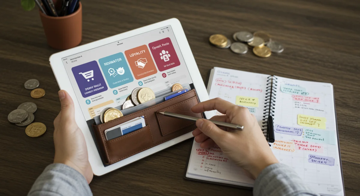Digital organization of loyalty points and reward programs