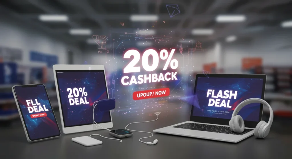 Flash Deal Alert: 20% Back on Electronics This Week!