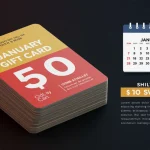 Limited Quantity: Grab a $50 Gift Card by Jan 31, 2025 Stack of $50 gift cards with a highlighted calendar date of January 31, 2025, promoting a limited-time offer.