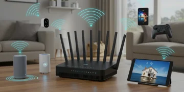 Modern Wi-Fi 7 router future-proofing home network for 2025