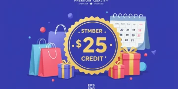 Exclusive $25 new member bonus credit for select retailers, valid until December 2025.