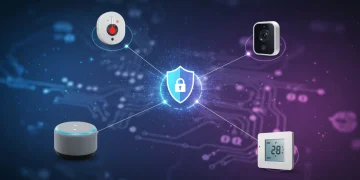 Secure smart home network with digital shield protecting interconnected devices