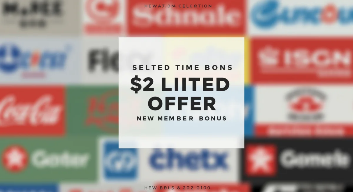 Collection of popular retailer logos offering the new member bonus.