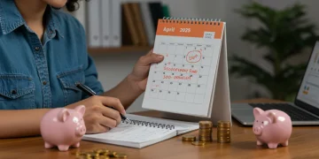 Person planning a 3-month financial sprint to build a $5,000 emergency fund by April 2025.