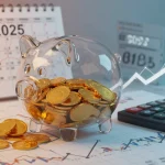 IRA Contribution Limits 2025: Maximize Your $7,000 for Retirement Growth Illustration of a piggy bank, gold coins, and financial charts representing IRA contribution limits and retirement growth in 2025.